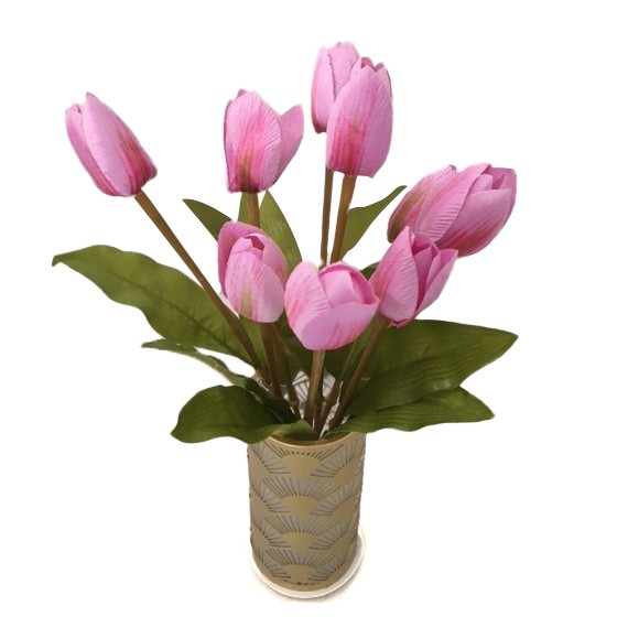 Tulipán svazek 9ks lila 30cm - Dekorace a domácnost Dekorace Velikonoce